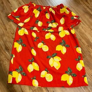 Mudpie Off the shoulder dress 🍋